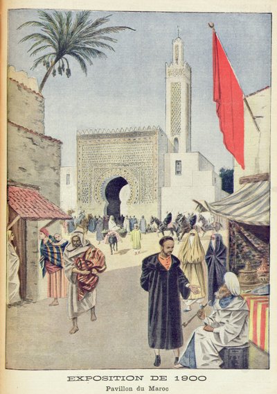 The Moroccan Pavilion at the Universal Exhibition of 1900, Paris, illustration from 